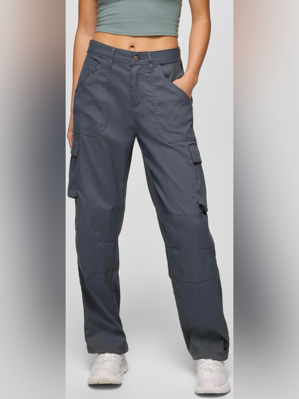 Prana Women’s Size 6/29 High Rise Relaxed Stretch Zion Cargo Pant Thundercloud